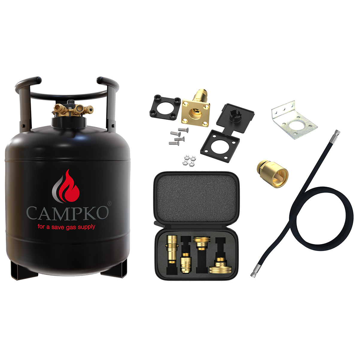 CAMPKO Återfyllningsbar Gasflaska 22L Paket